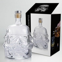botella de vidrio decantadora star wars stormtrooper licor