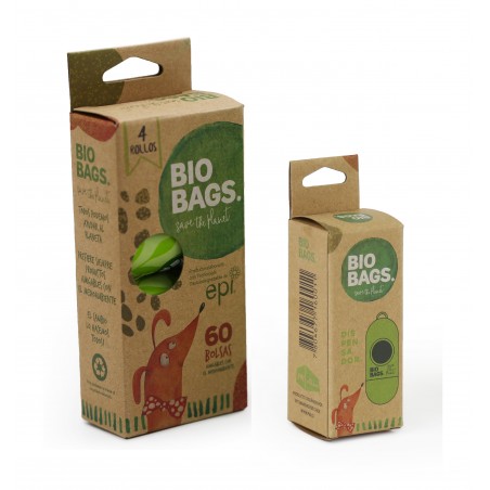 Pack bolsas ecologicas con dispensador BIO BAGS