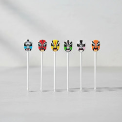 Pack de 12 mondadientes Mascaras de Beijing