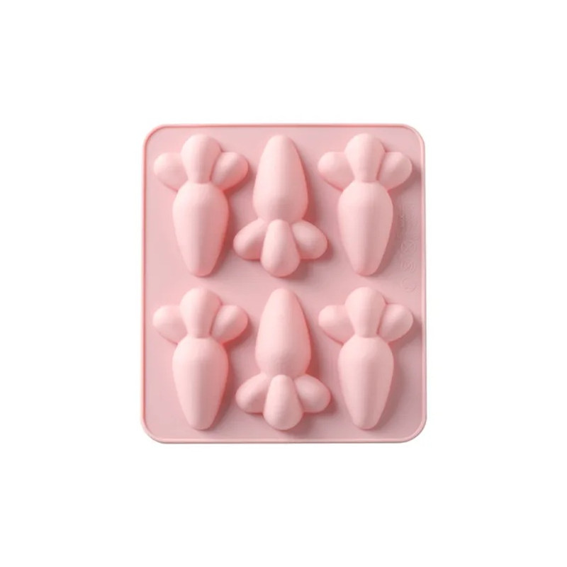 Molde de silicona zanahorias