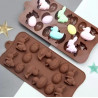 Molde de silicona Huevos, Conejos, Patitos
