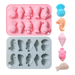 Molde de silicona Peces