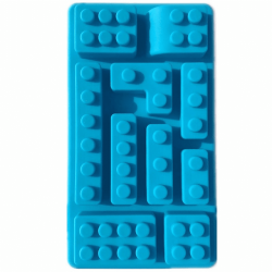 Molde de silicona diseño bloques lego variados