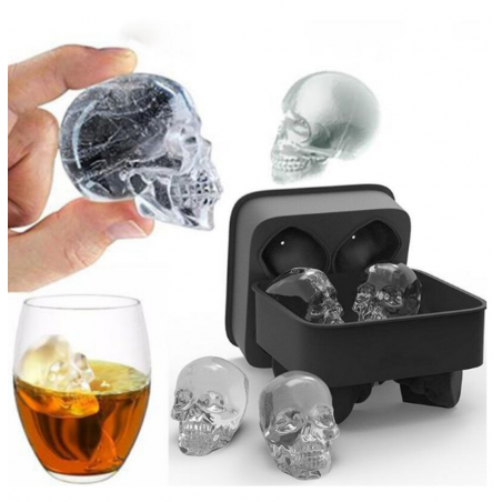 Molde de silicona diseño calavera reposteria, decoracion velas