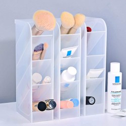 3 organizador maquillaje baño escritorio blanco traslucido