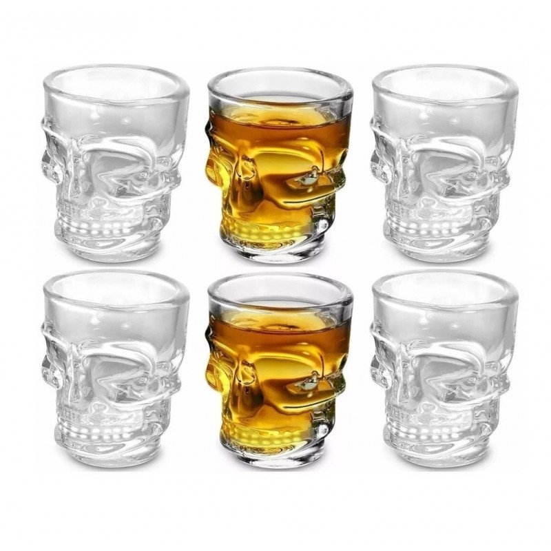 Set de 6 shots de calavera 50ml